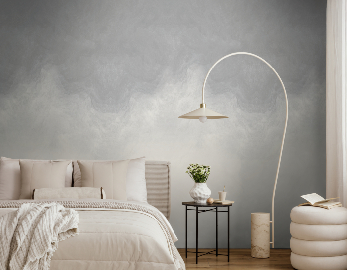 79239-1 Панно AS Creation 159*280, Облачная вуаль серебро