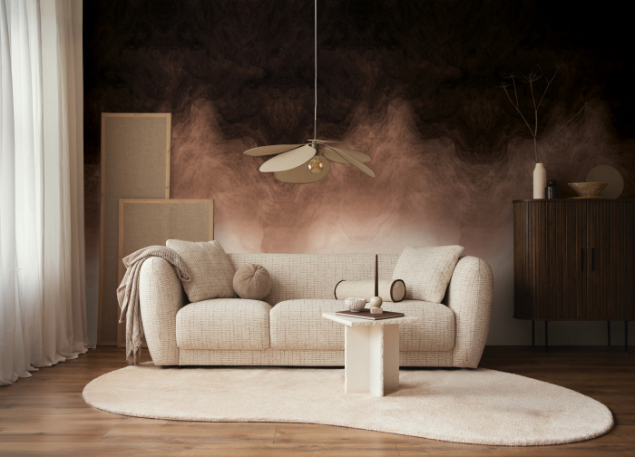 79239-5 Панно AS Creation 159*280, Облачная вуаль шоколад